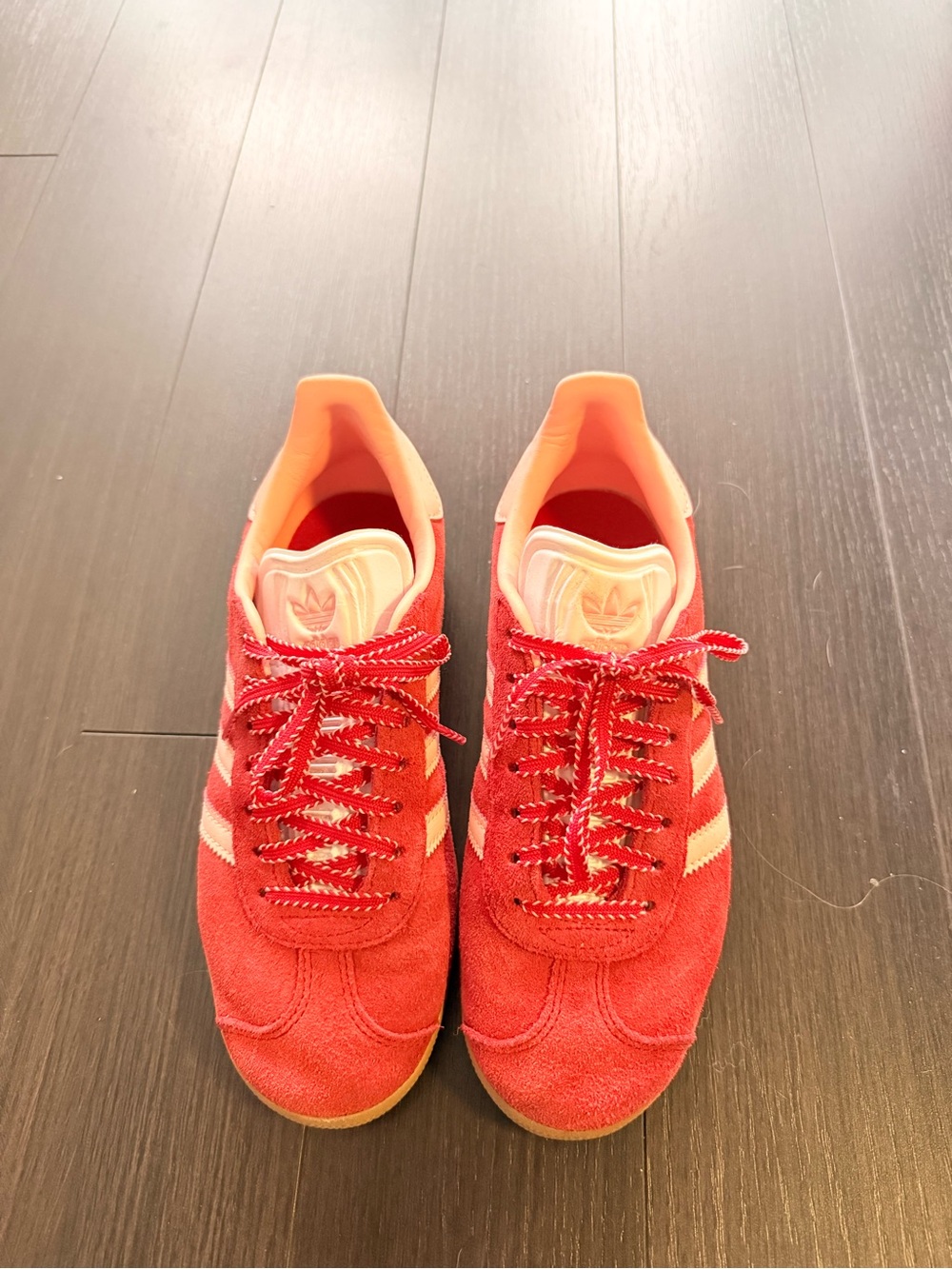 Adidas Red Suede Gazelle Sneakers